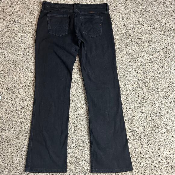 Wrangler Womens Q Baby Jeans Size 12 Mid Rise Bootcut Black 34x32 - Picture 3 of 7